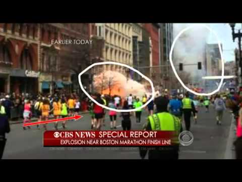 Бостон Blasts Captured - Two Killed - Third Blast (FULL VIDEO)