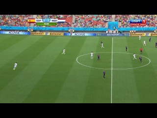 Чемпионат Мира 2014 / Группа B / 1-й тур / Испания – Нидерланды / 1 тайм [720p, HD] Роман Трушечкин