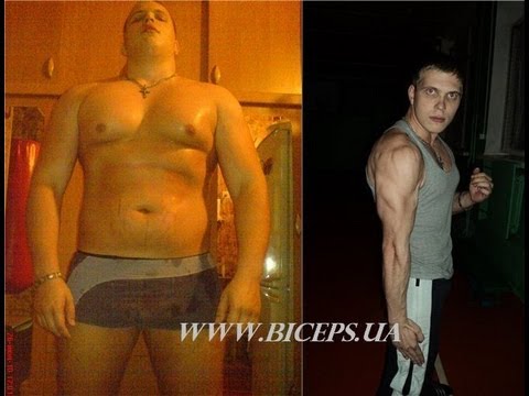 Бицепс.До и после похудения фото, видео