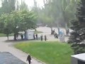 Нацгвардия на улицах Славянска на БТР